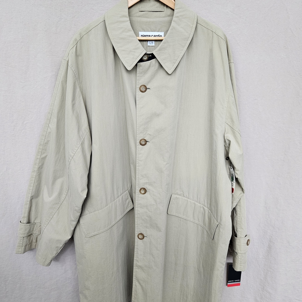 Vintage Pierre Cardin New with Tags Men's Tan Khaki Lightweight Jacket L/G